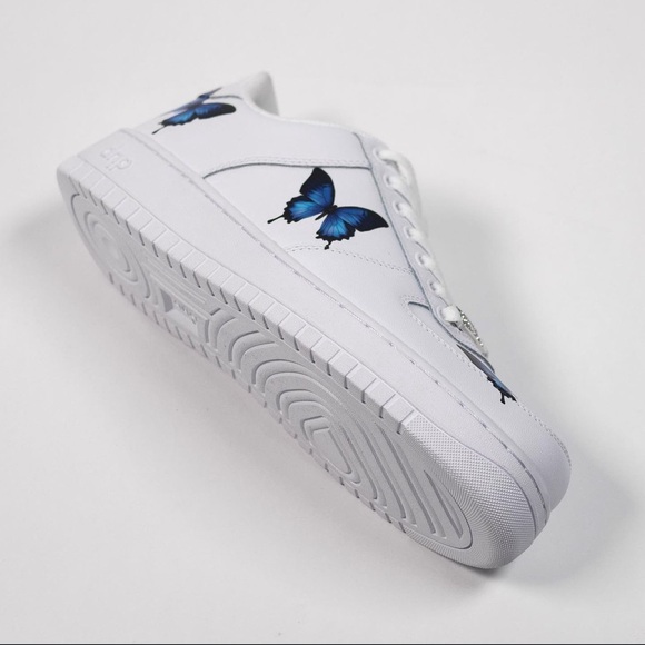 Blue Butterfly Custom Drip Creationz Sneakers - Picture 7 of 7